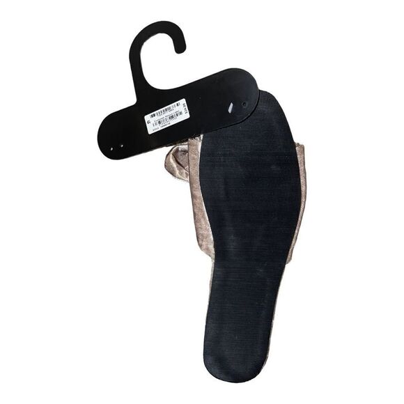 INC Crushed Velvet Champagne Knot Open Toe Slipper LEFT SHOE ONLY Amputee XL - Picture 2 of 2